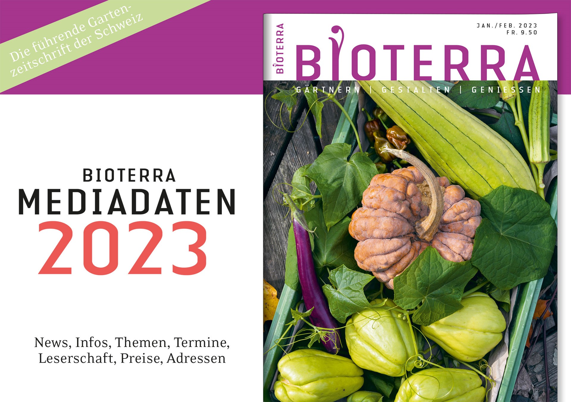 Titelseite Bioterra Mediadaten 2023