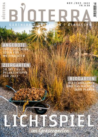 Titelseite Magazin «Bioterra» November/Dezember 2022